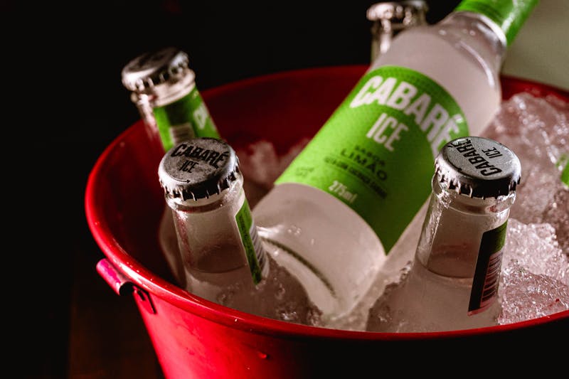 Sparkling water and bottled drinks